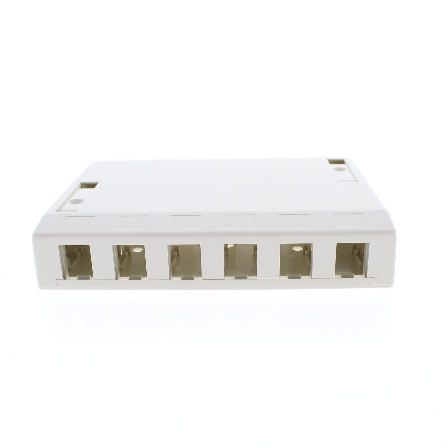 Hubbell Office White 12-Port Keystone Housing Surface Mount Data Box ISB12OW