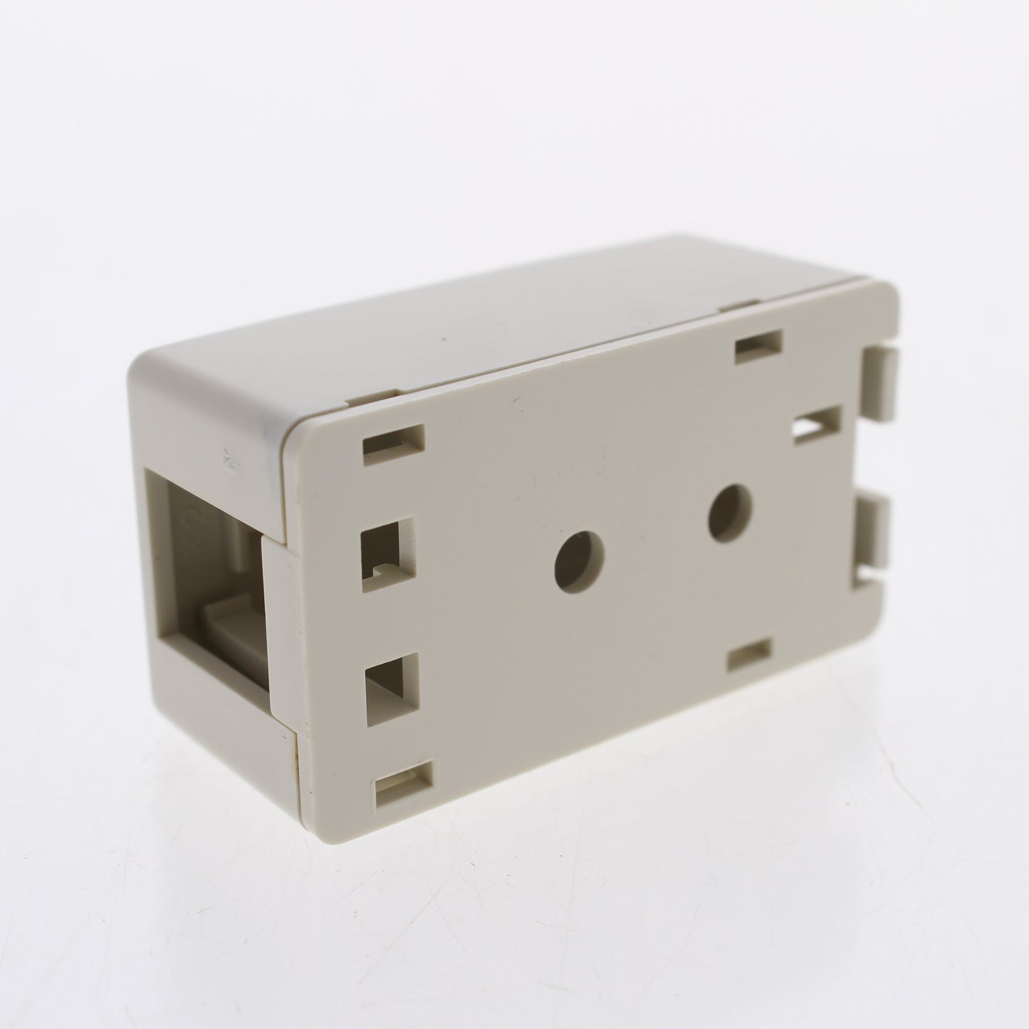 Hubbell Office White 1-Port Data Keystone Housing Surface Mount Box ISB1OWP