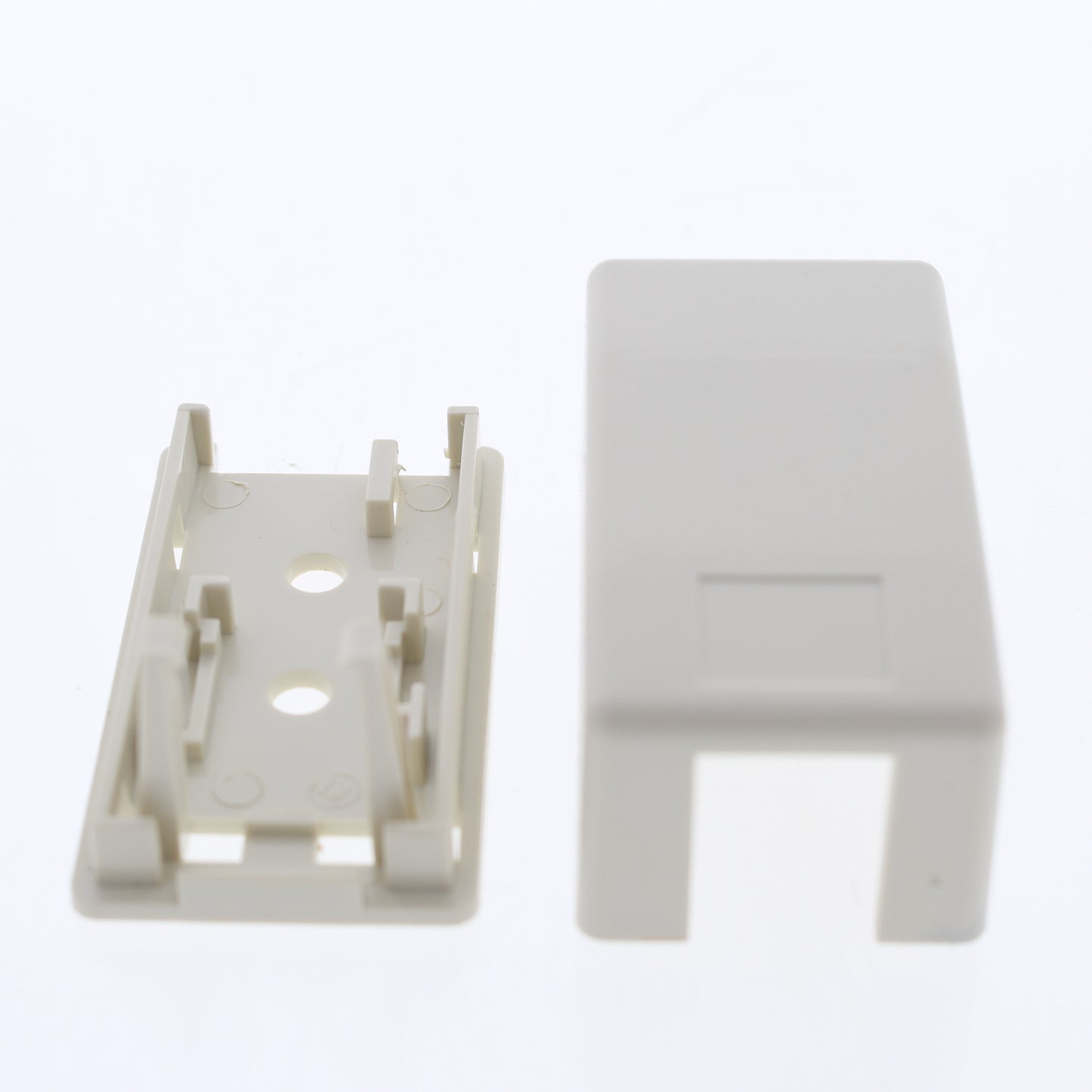 Hubbell Office White 1-Port Data Keystone Housing Surface Mount Box ISB1OWP
