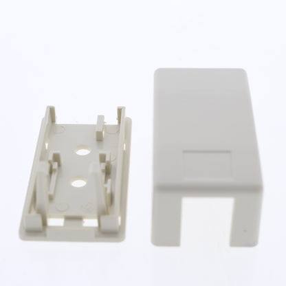 Hubbell Office White 1-Port Data Keystone Housing Surface Mount Box ISB1OWP