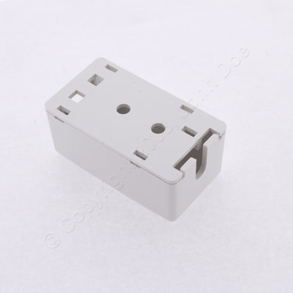 Hubbell White 1-Port Data Keystone Housing Surface Mount Box Plenum Rated ISB1WP