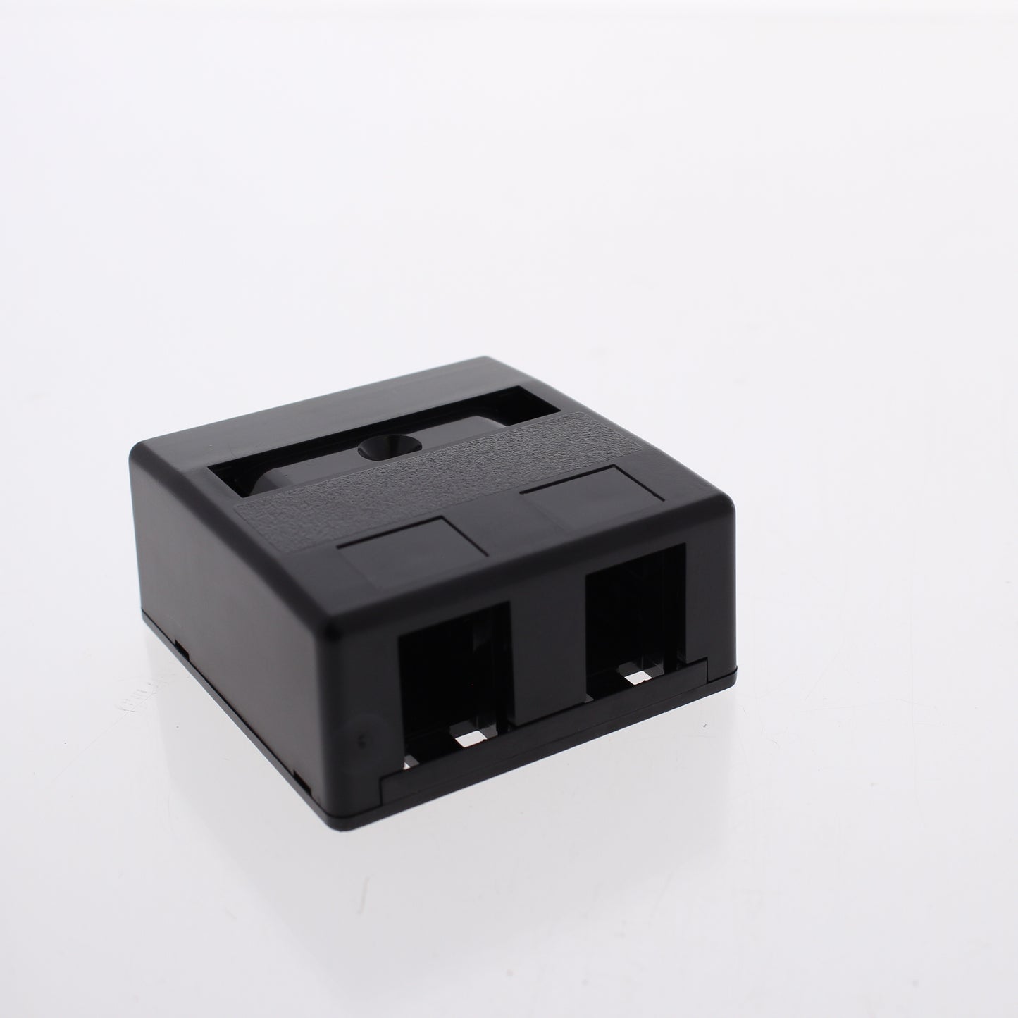 Hubbell Black 2-Port Data Voice Media Keystone Housing Surface Mount Box ISB2BK