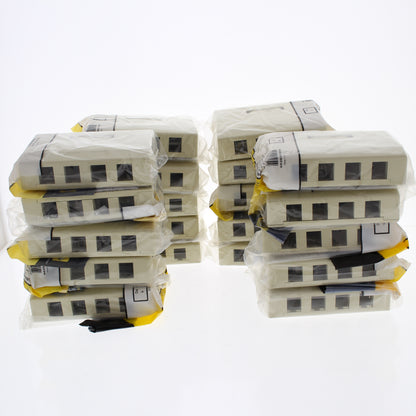Hubbell ISB4EI Ivory 4-Port Data Voice Keystone Housings Surface Mount Box 20pcs