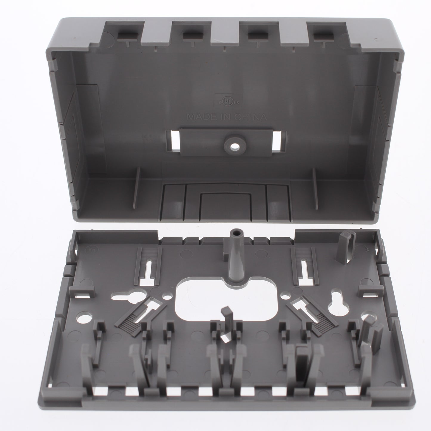 Hubbell Gray 4-Port Data Voice Media Keystone Housing Surface Mount Box ISB4GY
