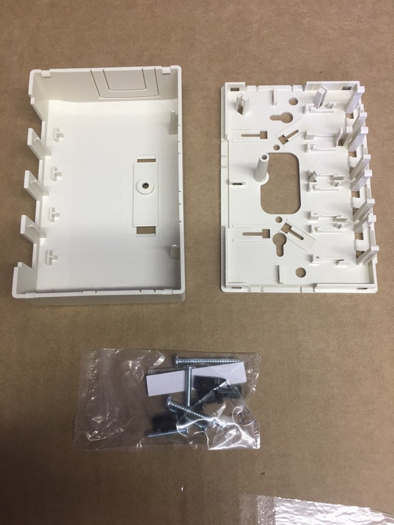 Hubbell ISB4OW Surface Mount Box 4-Port Keystone Office White Data Jack Housing