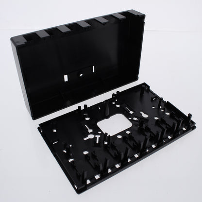 10 Hubbell Black 6-Port Data Voice Keystone Housings Surface Mount Box ISB6BK