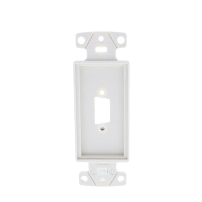 Hubbell ISFB15LA Light Almond 1-Port HDMI HD15 Frame for Decorator Wallplate 4pc