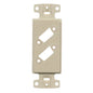 Hubbell ISFB215EI Plate Decorator Frame 2 Vga Blank Ivory