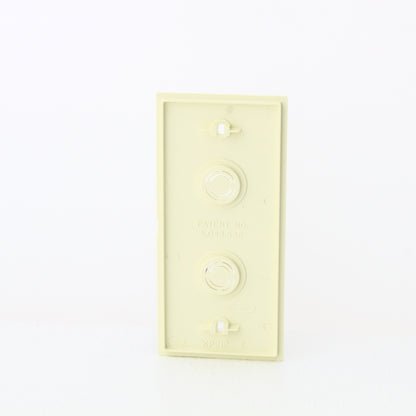 Hubbell KP212AL Almond 1-Gang F-Connector Thermoplastic Wallplate Cover 5-pack