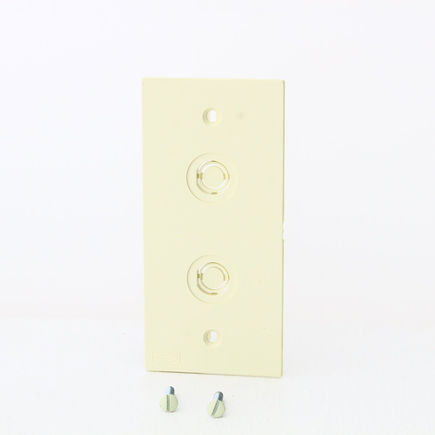 Hubbell KP212AL Almond 1-Gang Coax Faceplate for KP Series Unbreakable Wallplate