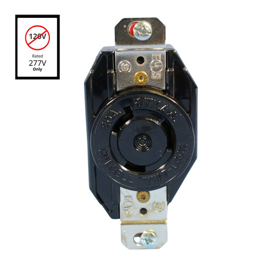 Hubbell Industrial Turn Twist Locking Receptacle Outlet L7-20R 20A 277V L720R
