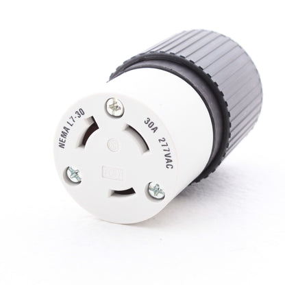Hubbell L730C 30A Industrial Turn Twist Locking Plug Connector NEMA L7-30R 277V
