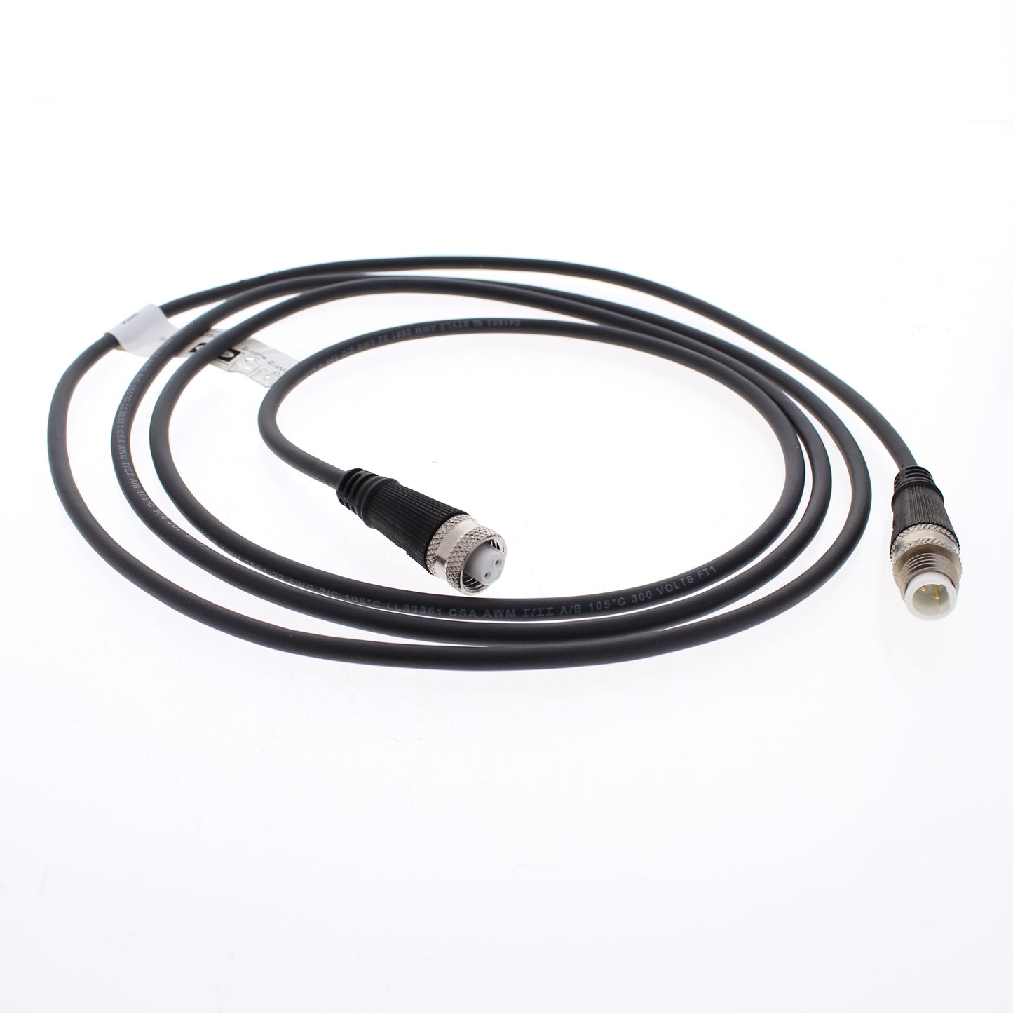 Hubbell Micro-Quick Connect Signal Cable Extension Cord 3-Pole 2 Meter MEMS2212