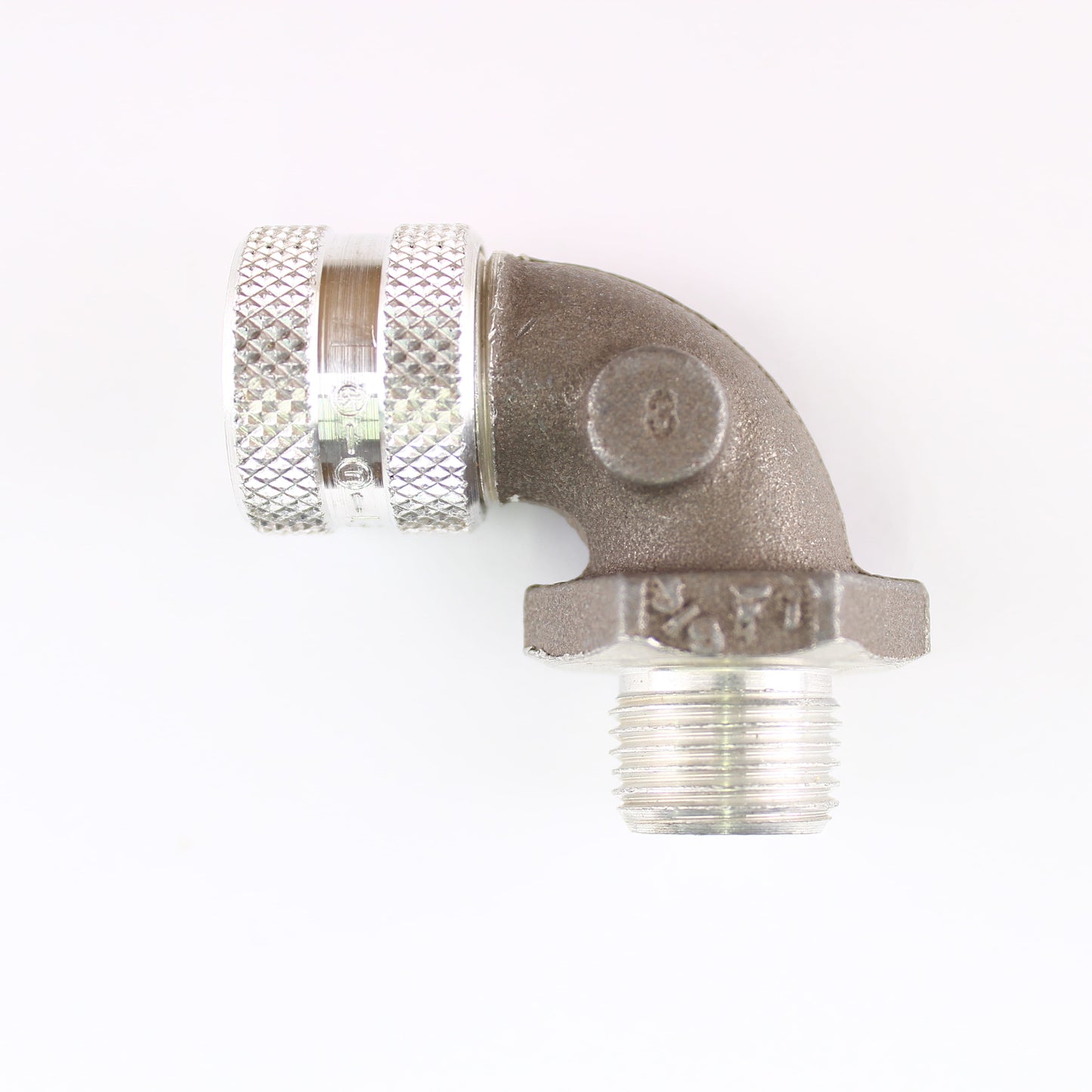 Hubbell NHC1011M1 Right Angle Cord Connector .31-.38 Inch Cable 3/8 Npt Aluminum