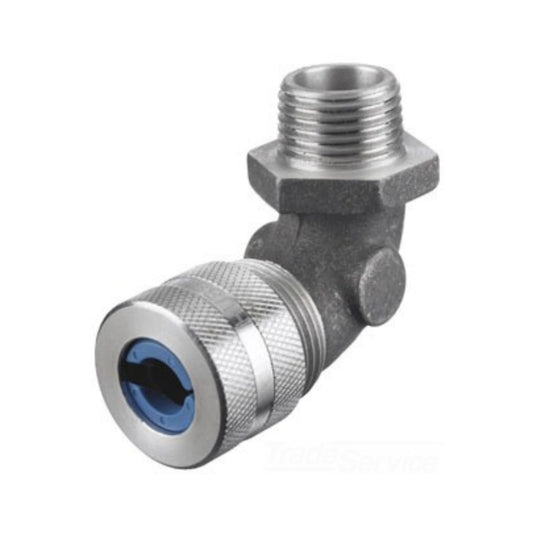 Hubbell Right Angle Cord Connector .38-.44" Cable 3/8"NPT Aluminum NHC1012