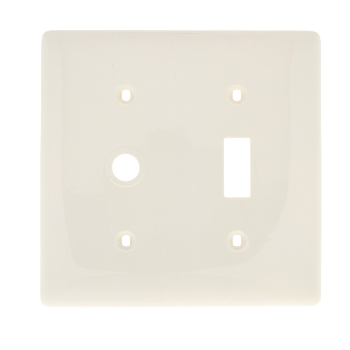 Hubbell NP112OW Office White 2-Gang Toggle Phone .406" Hole Wallplate StrapMount