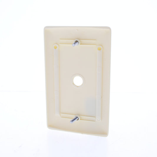 Hubbell NP11AL Almond 1-Gang Phone .406" Hole Standard Wallplate Cover Box Mount