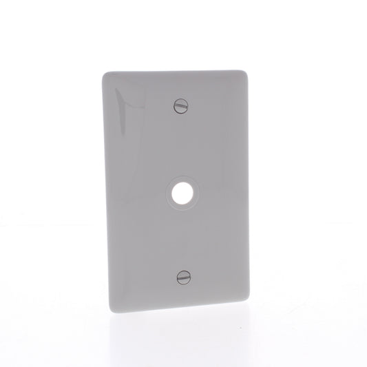 Hubbell NP11GY Gray 1-Gang Telephone .406" Hole Wallplate Covers Box Mount 25pcs
