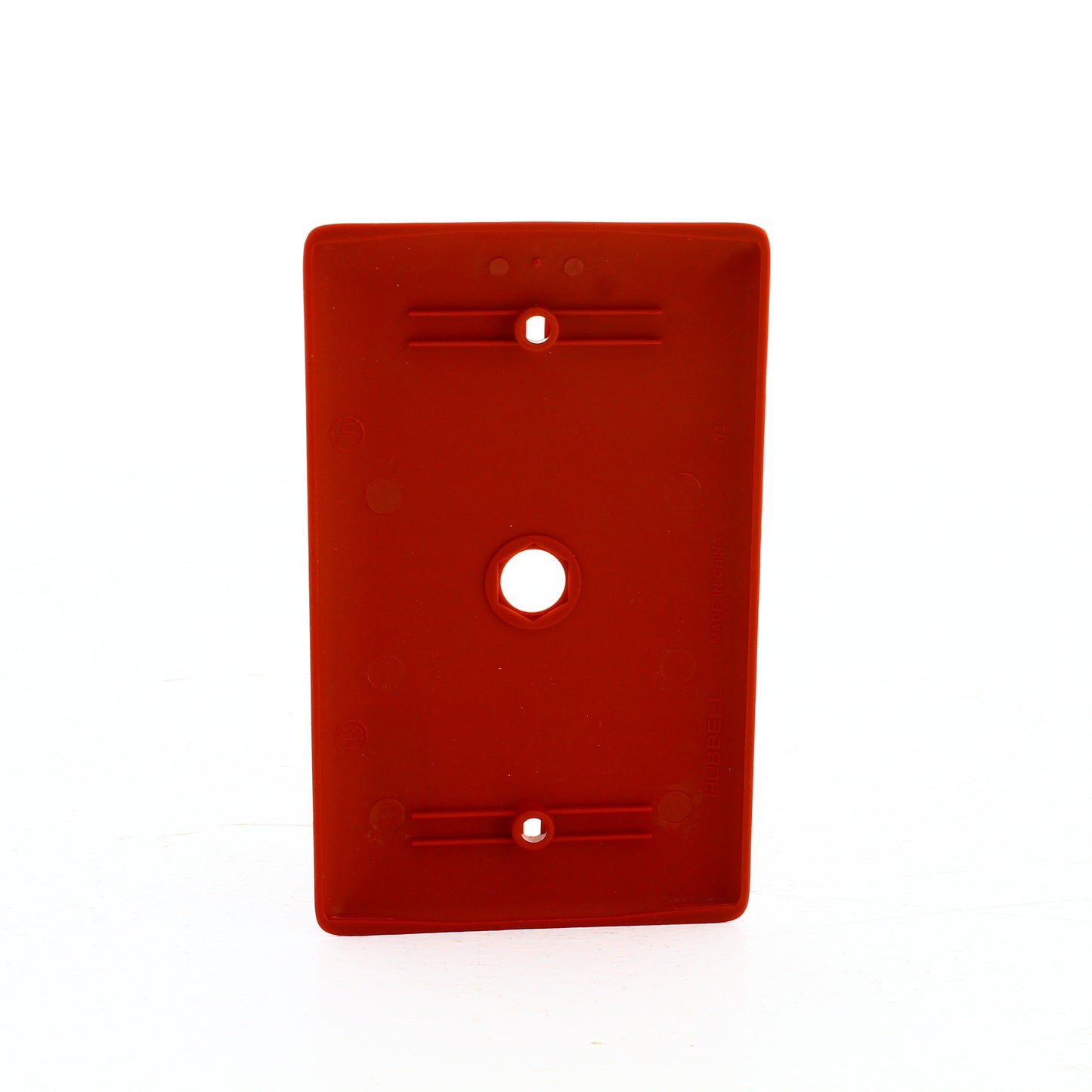 Hubbell NP11R Red 1-Gang Nylon Cable .406" Hole Telephone Cover Wallplate Box