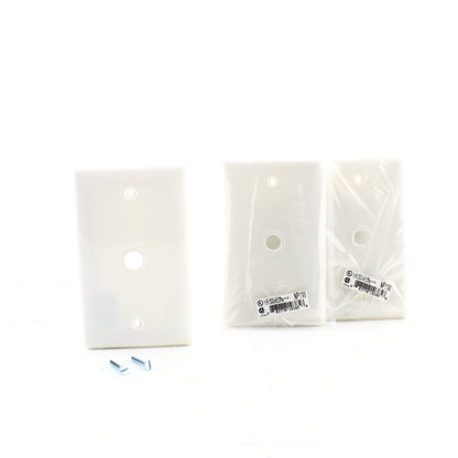 Hubbell NP11R White 1-Gang Phone .406" Standard Wallplate Cover Box Mount 3pcs
