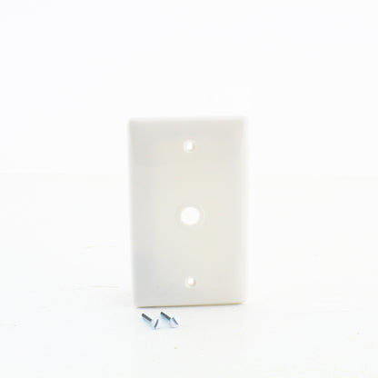 Hubbell NP11R White 1-Gang Phone .406" Standard Wallplate Cover Box Mount 3pcs