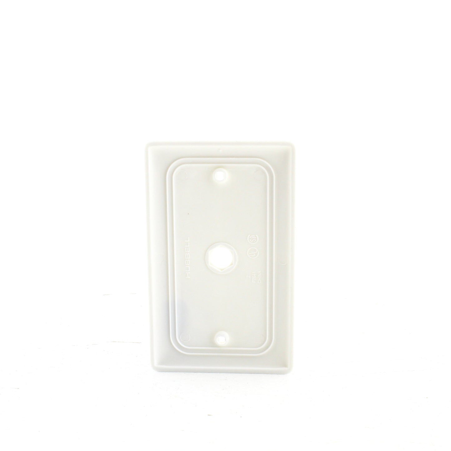 Hubbell NP11R White 1-Gang Phone .406" Standard Wallplate Cover Box Mount 3pcs