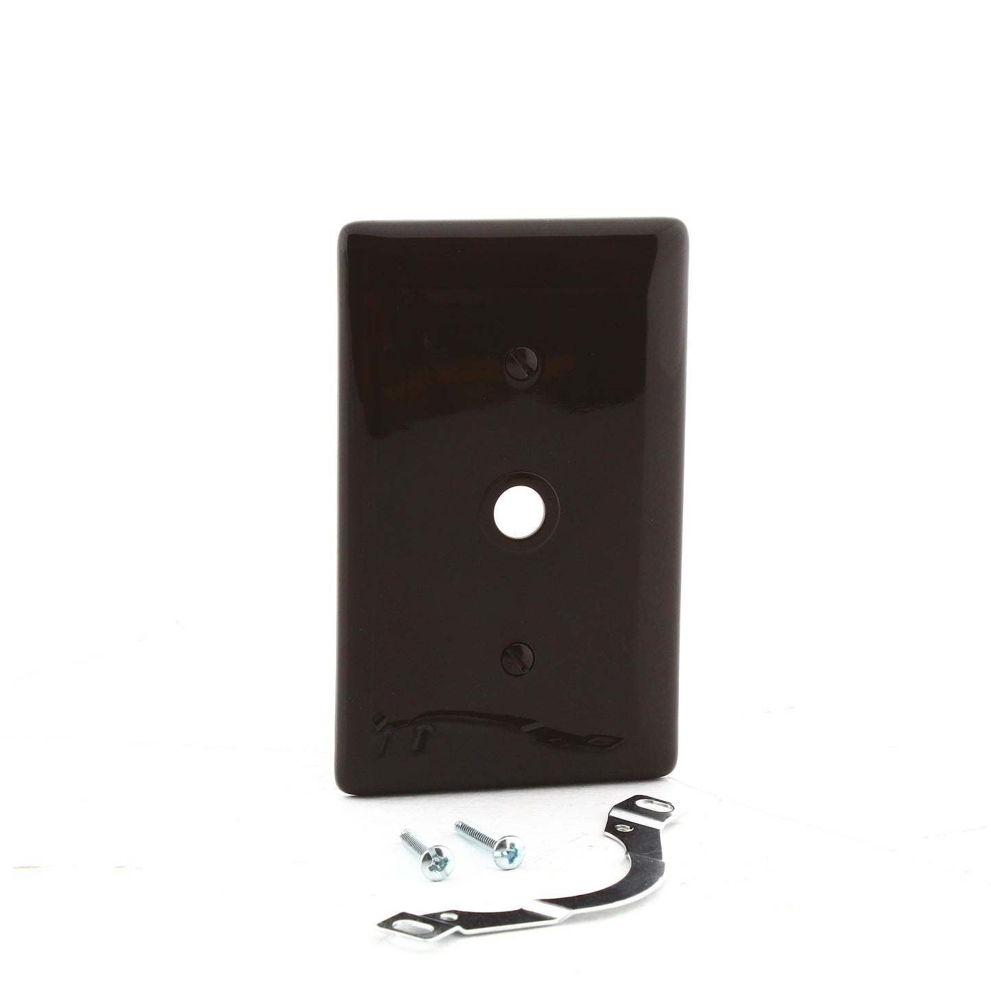 Hubbell NP12 Brown 1-Gang .406" Phone Cable Nylon Wallplate Cover Strap Mount