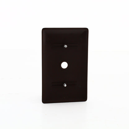 Hubbell NP12 Brown 1-Gang .406" Phone Cable Nylon Wallplate Cover Strap Mount