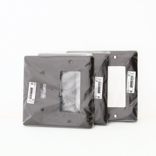 Hubbell NP126 Brown 2-Gang Toggle Decorator Nylon Standard Wallplate Cover 3pcs
