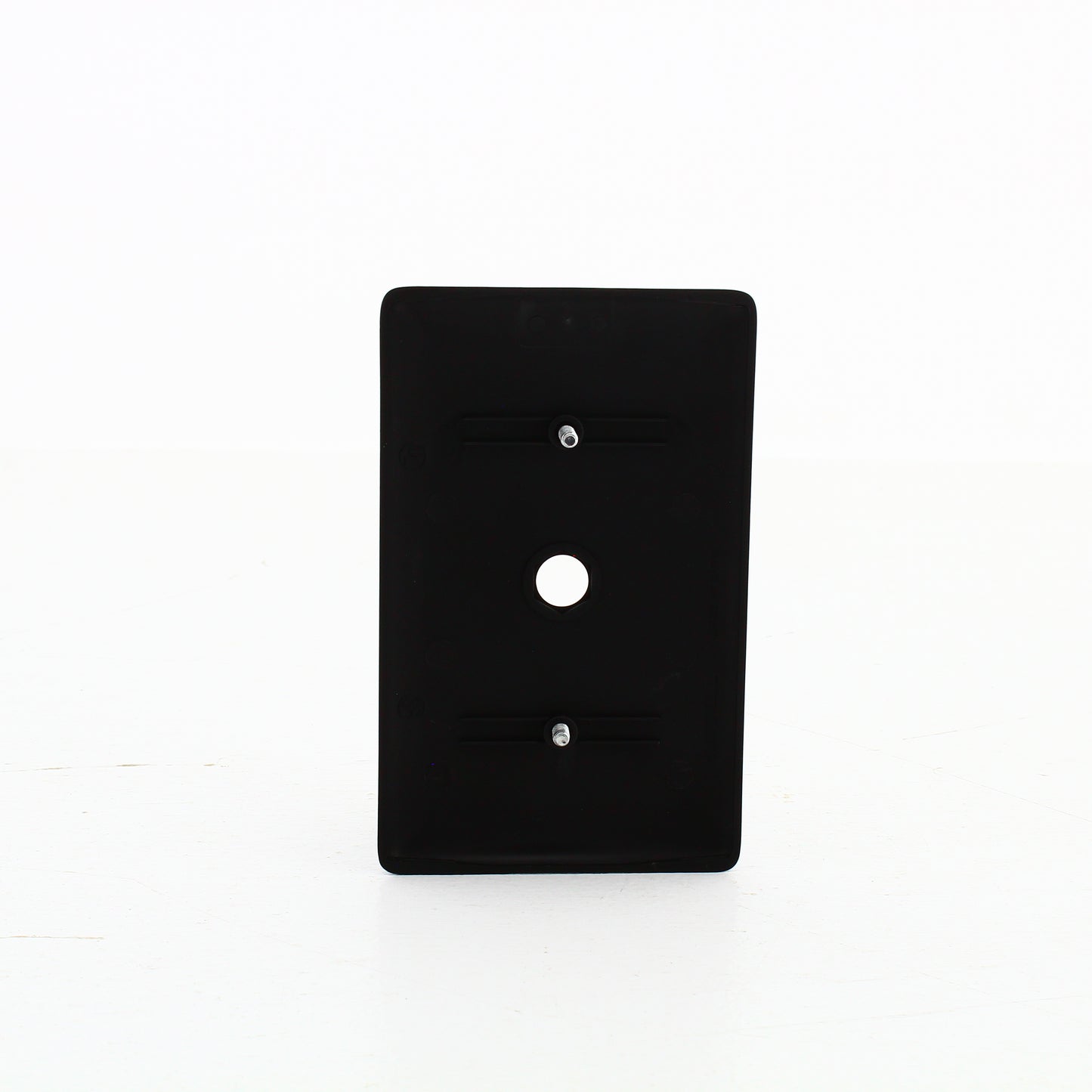 Hubbell NP12BK Black 1-Gang Telephone .406" Standard Wallplate Cover Strap Mount