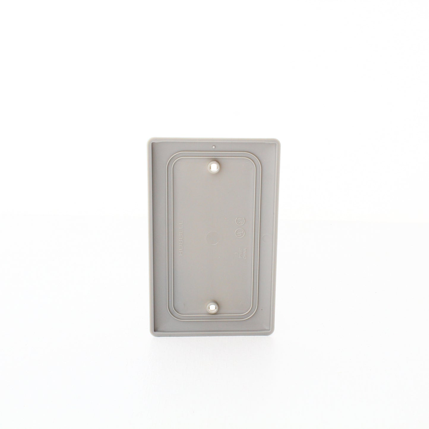 Hubbell NP13GY Gray 1-Gang Blank Nylon Standard Wallplate Cover Box Mount 5-pack