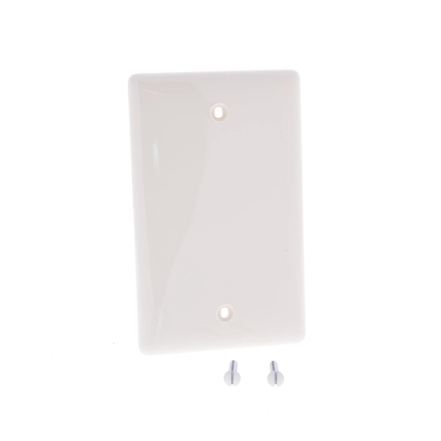 Hubbell NP13OW Office White 1-Gang Blank Nylon Standard Wallplate Cover BoxMount