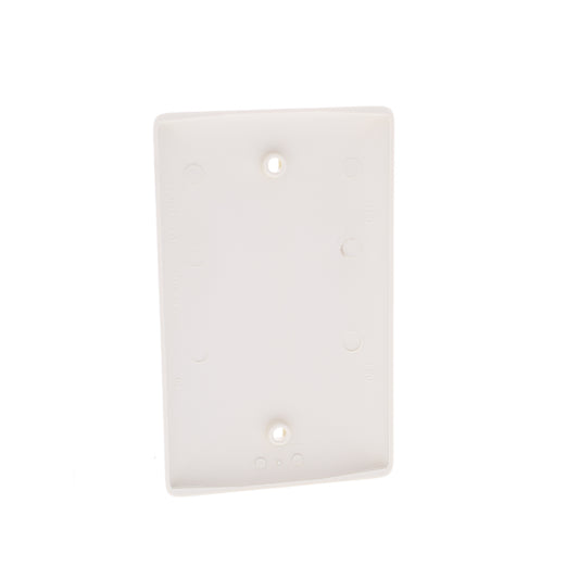 Hubbell NP13OW Office White 1-Gang Blank Nylon Standard Wallplate Cover BoxMount