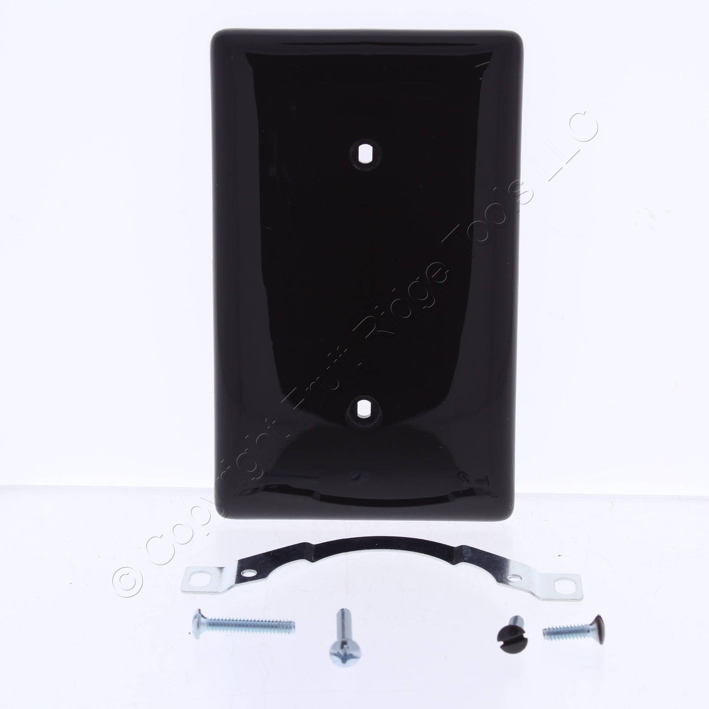 Hubbell NP14 Brown 1-Gang Blank Unbreakable Nylon Cover Strap Mount Wallplate