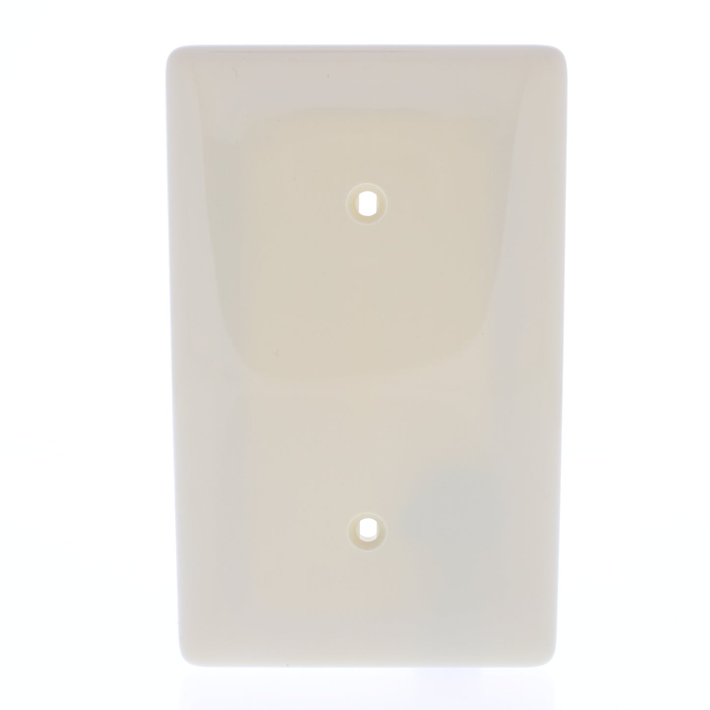 Hubbell NP14I Ivory 1-Gang Blank Nylon Standard Size Wallplate Cover Strap Mount