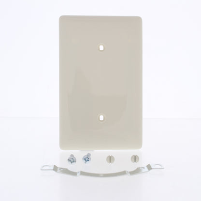 Hubbell NP14OW Office White 1-Gang Blank Unbreakable Standard Wallplates 25pcs
