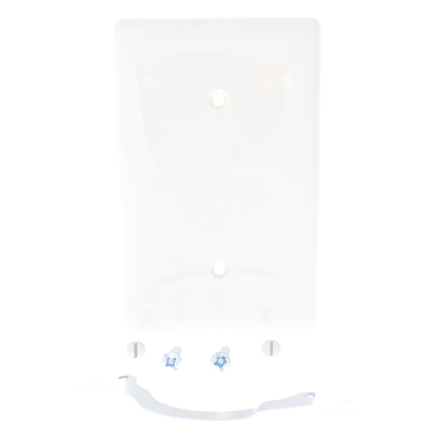 Hubbell NP14OW Office White 1-Gang Blank Nylon Cover Strap Mounting Wallplate