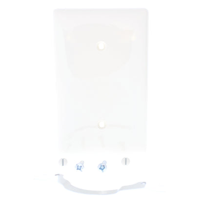 Hubbell NP14OW Office White 1-Gang Blank Nylon Cover Strap Mounting Wallplate