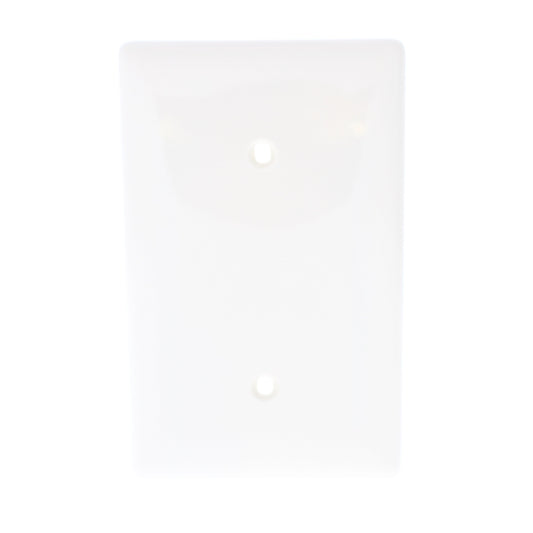Hubbell NP14OW Office White 1-Gang Blank Nylon Cover Strap Mounting Wallplate
