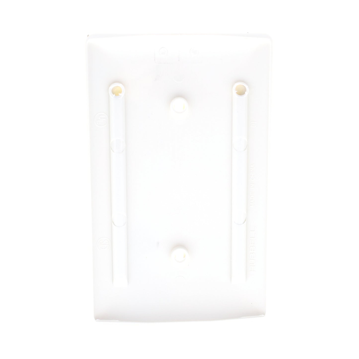 Hubbell NP14OW Office White 1-Gang Blank Nylon Cover Strap Mounting Wallplate