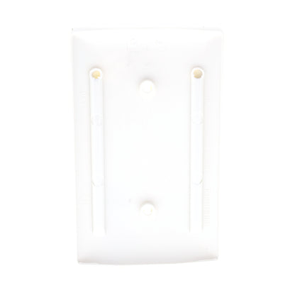 Hubbell NP14OW Office White 1-Gang Blank Nylon Cover Strap Mounting Wallplate