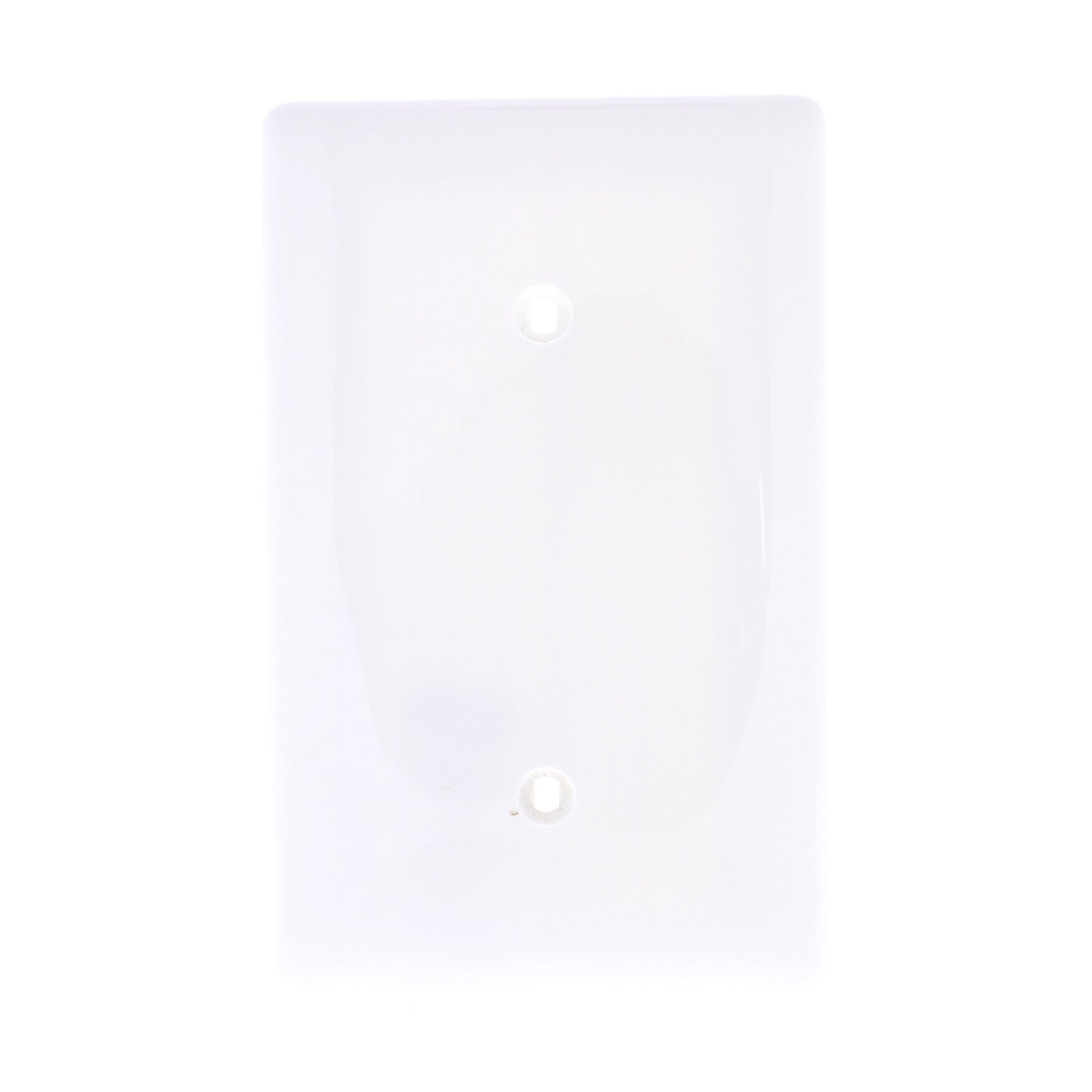 Hubbell NP14W White 1-Gang Blank Unbreakable Nylon Cover Strap Mount Wallplate
