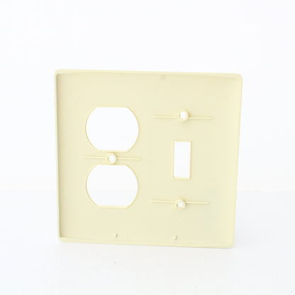 Hubbell NP18LA Lt Almond 2-Gang Toggle Duplex Unbreakable Wallplate Cover 3pcs