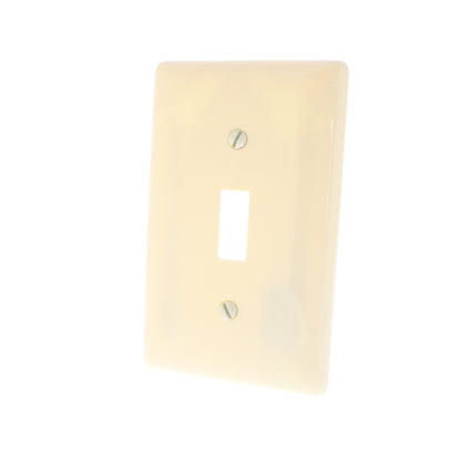 Hubbell NP1AL Almond 1-Gang Toggle Switch Unbreakable Standard Wallplates 25pcs
