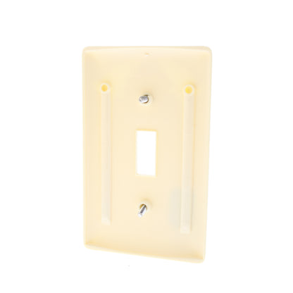 Hubbell NP1AL Almond 1-Gang Toggle Switch Unbreakable Standard Wallplates 25pcs