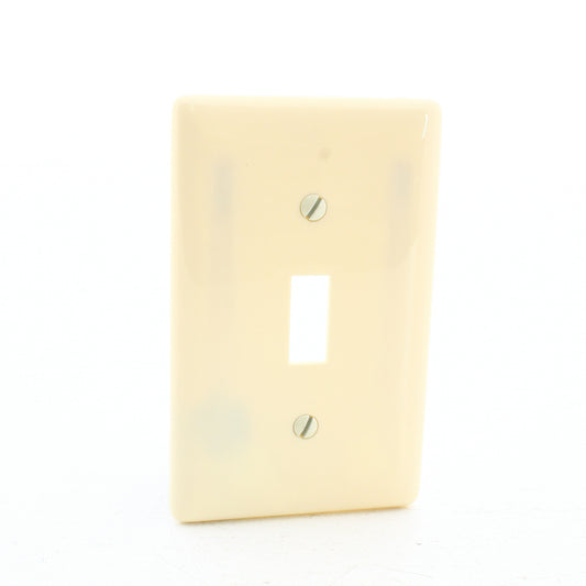 Hubbell NP1AL Almond 1-Gang Toggle Switch Unbreakable Standard Wallplate Cover