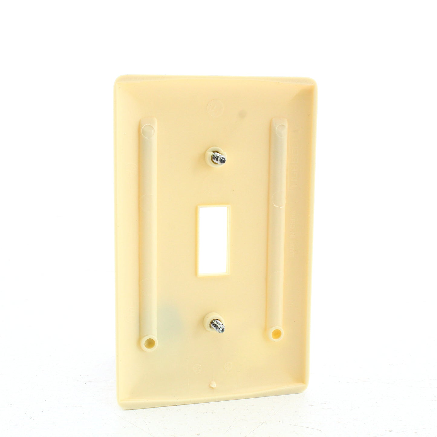 Hubbell NP1AL Almond 1-Gang Toggle Switch Unbreakable Standard Wallplate Cover