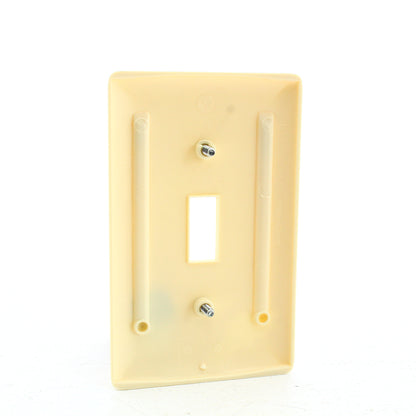 Hubbell NP1AL Almond 1-Gang Toggle Switch Unbreakable Standard Wallplate Cover