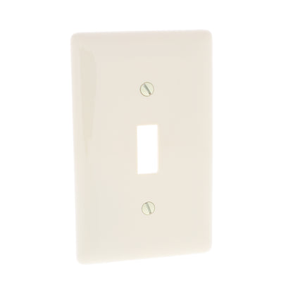 Hubbell NP1I Ivory 1-Gang Toggle Switch Unbreakable Standard Wallplates 25-Pack