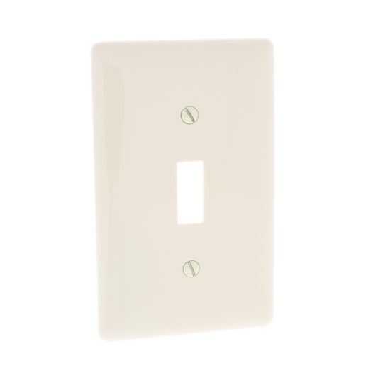 Hubbell NP1I Ivory 1-Gang Toggle Switch Unbreakable Standard Wallplates 25-Pack